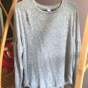 Old Navy Gray Puff Long Sleeve Top